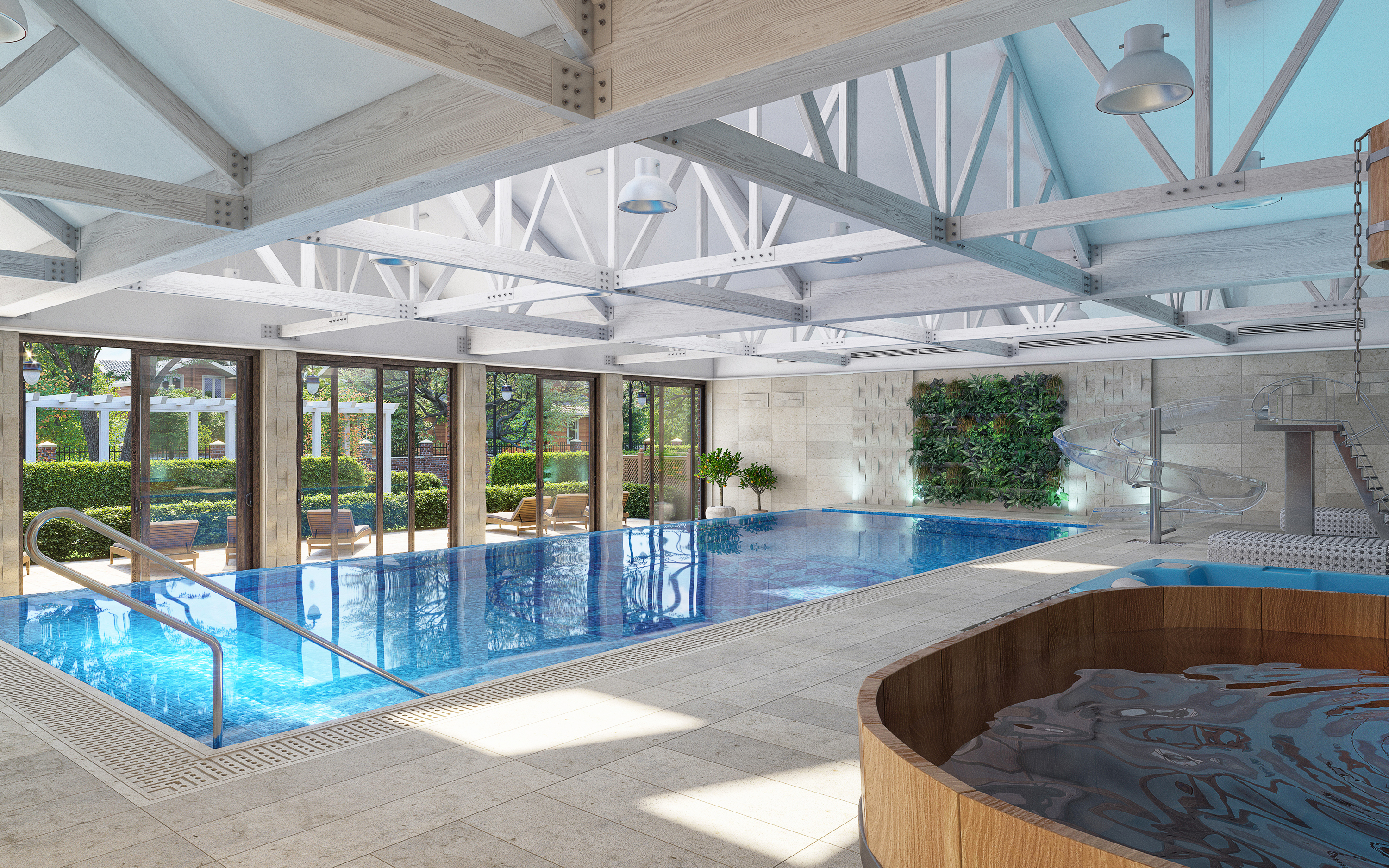 Swimming pool. в 3d max corona render зображення