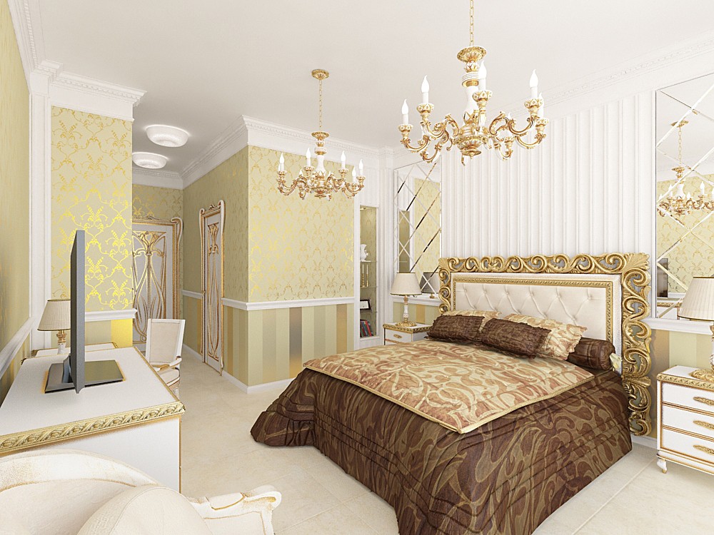 Bedroom in 3d max vray image