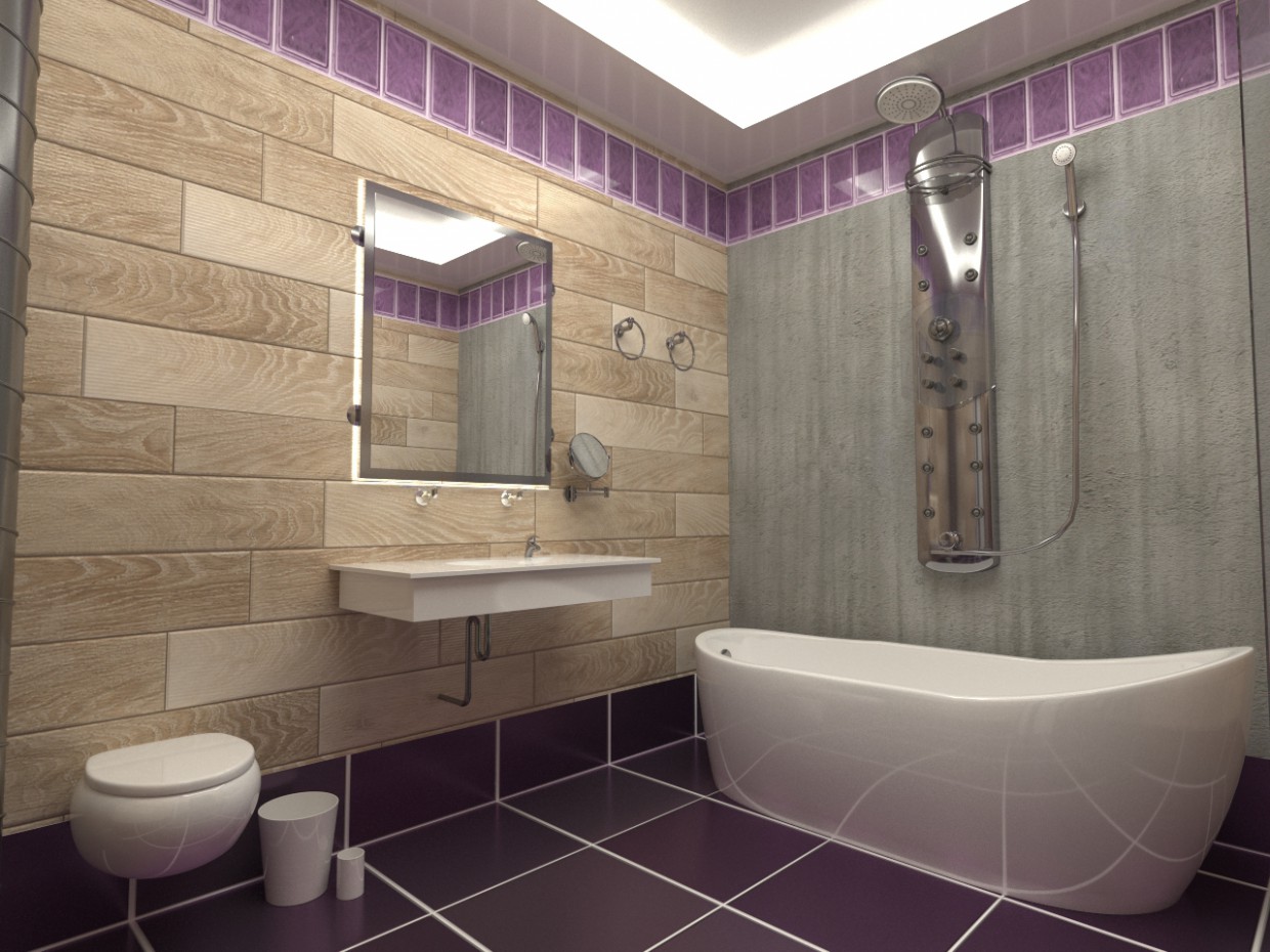 WC em 3d max corona render imagem