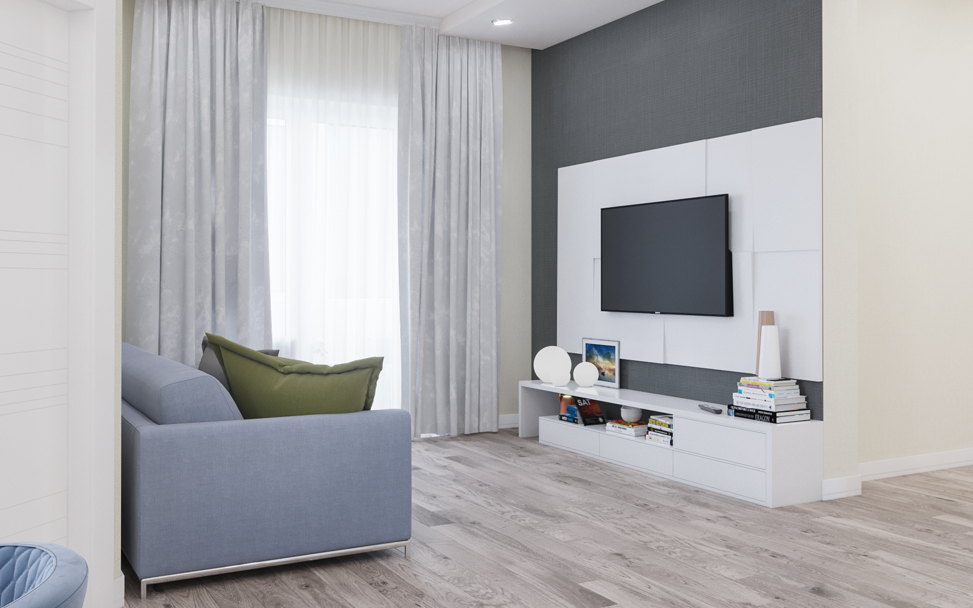 imagen de Apartamento familiar en 3d max corona render