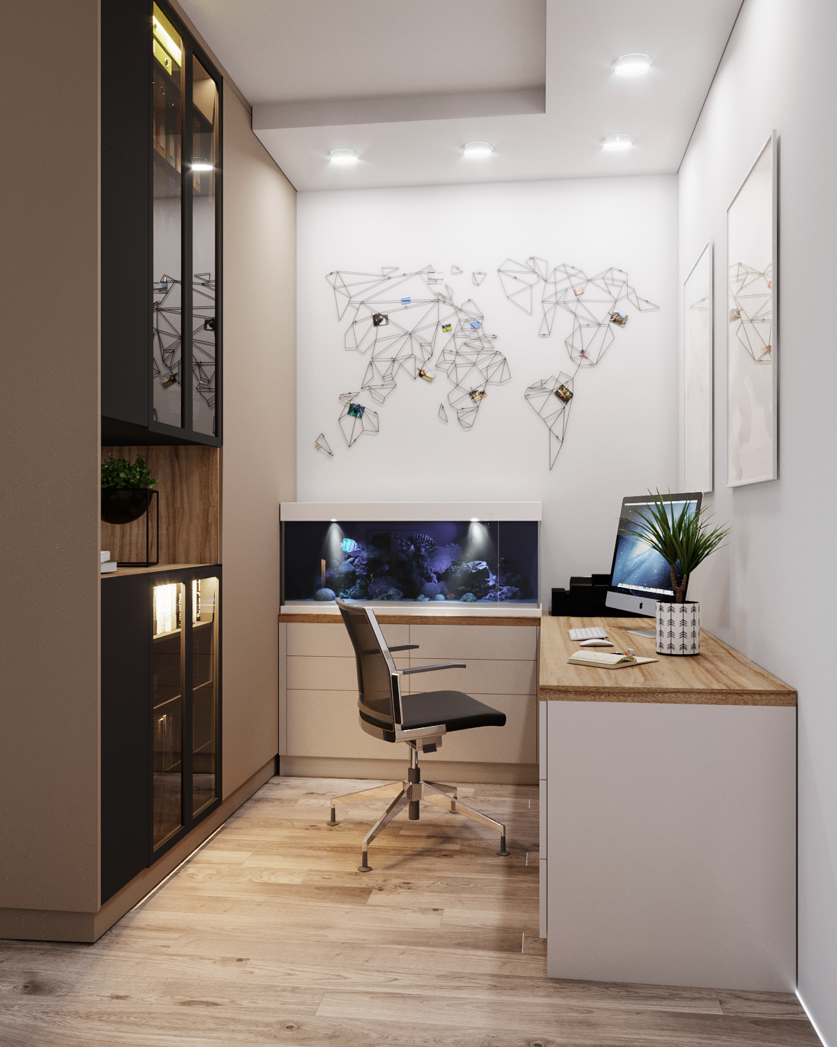 imagen de Apartamento familiar en 3d max corona render