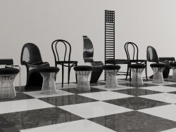 Jeu d’échecs/chaises