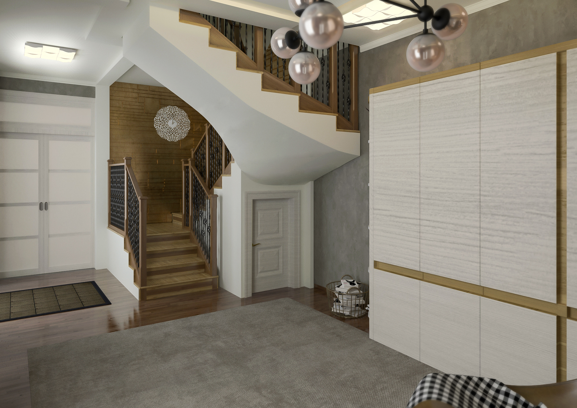 imagen de El lobby en 3d max vray 3.0