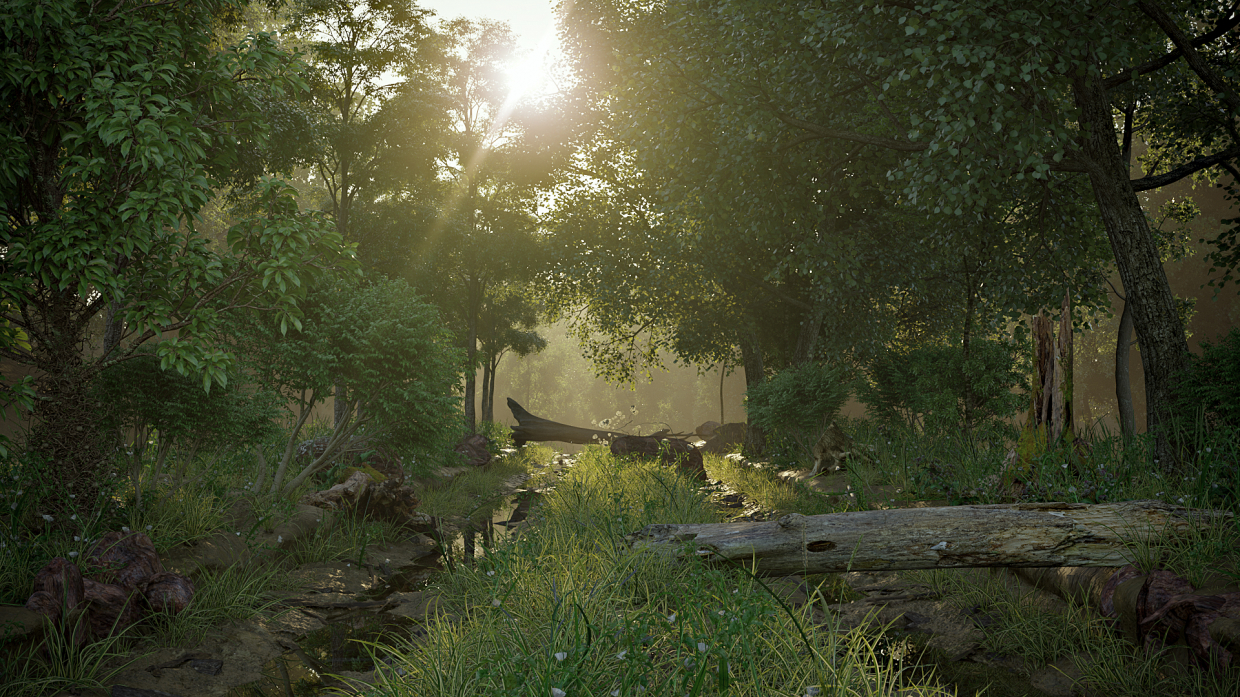 nature dans 3d max corona render image