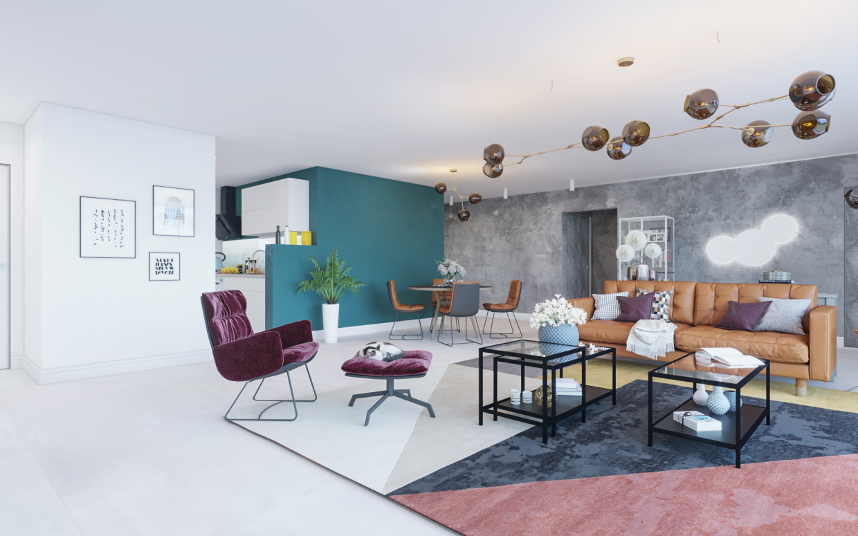 imagen de Apartamento en Tel Aviv en 3d max corona render