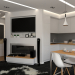 imagen de Estudio de cocina en estilo loft en SketchUp vray 3.0