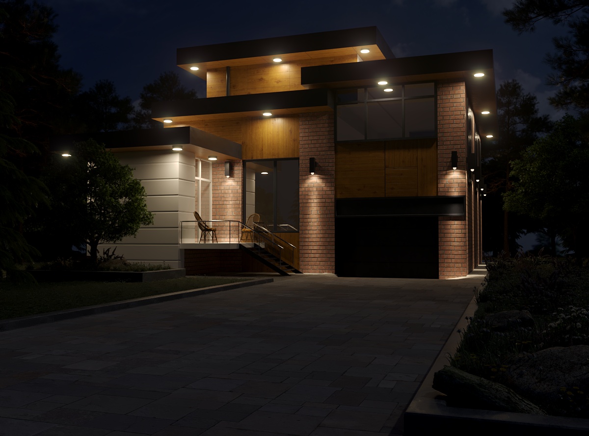 Simplement House :) dans 3d max corona render image