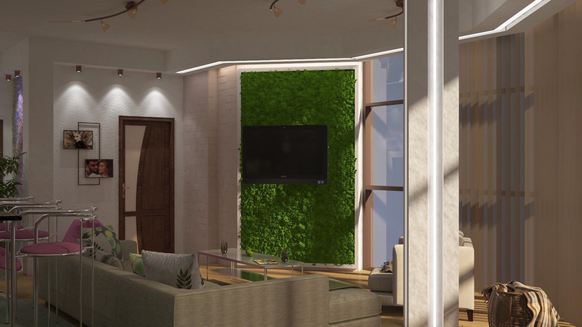 meu trabalho com o interior em 3d max vray 3.0 imagem