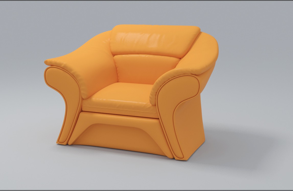 Fauteuil dans 3d max vray 3.0 image