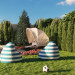 Paesaggio in 3d max corona render immagine