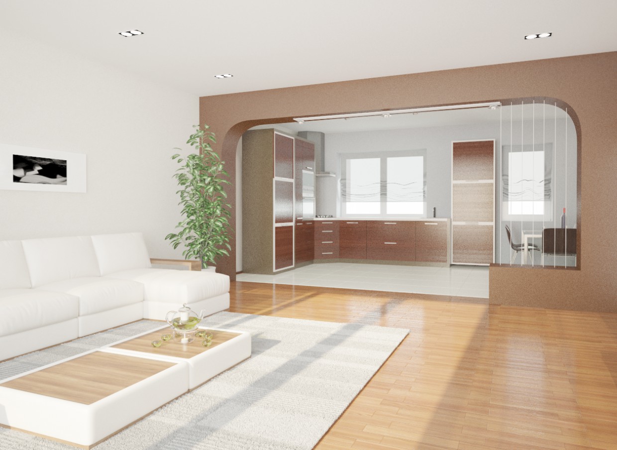 Soggiorno in 3d max vray immagine