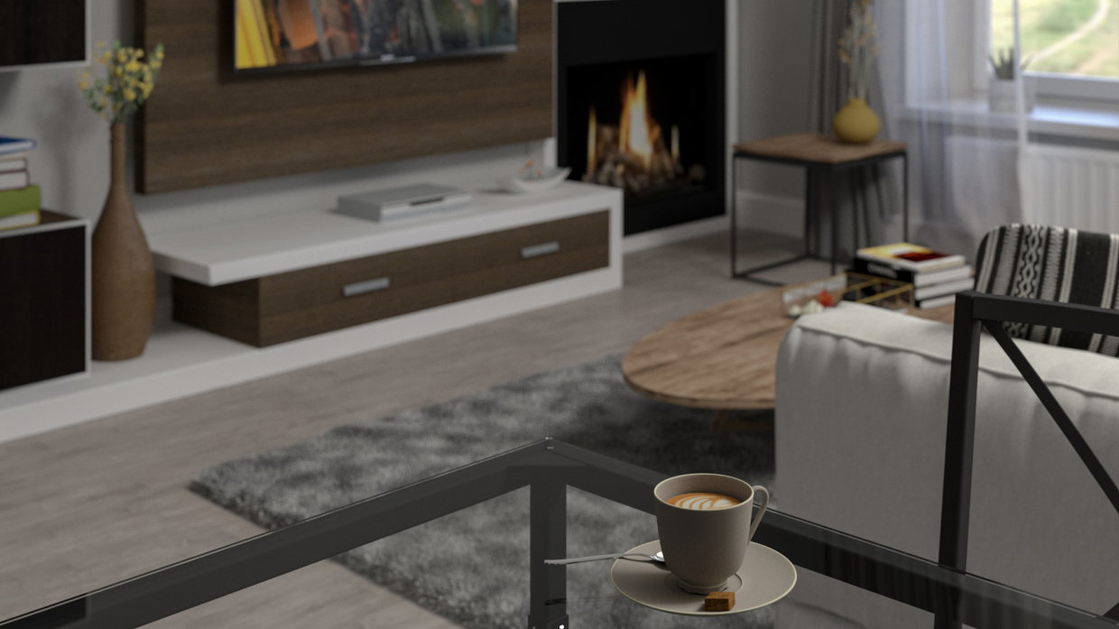 Soggiorno in SketchUp vray 3.0 immagine