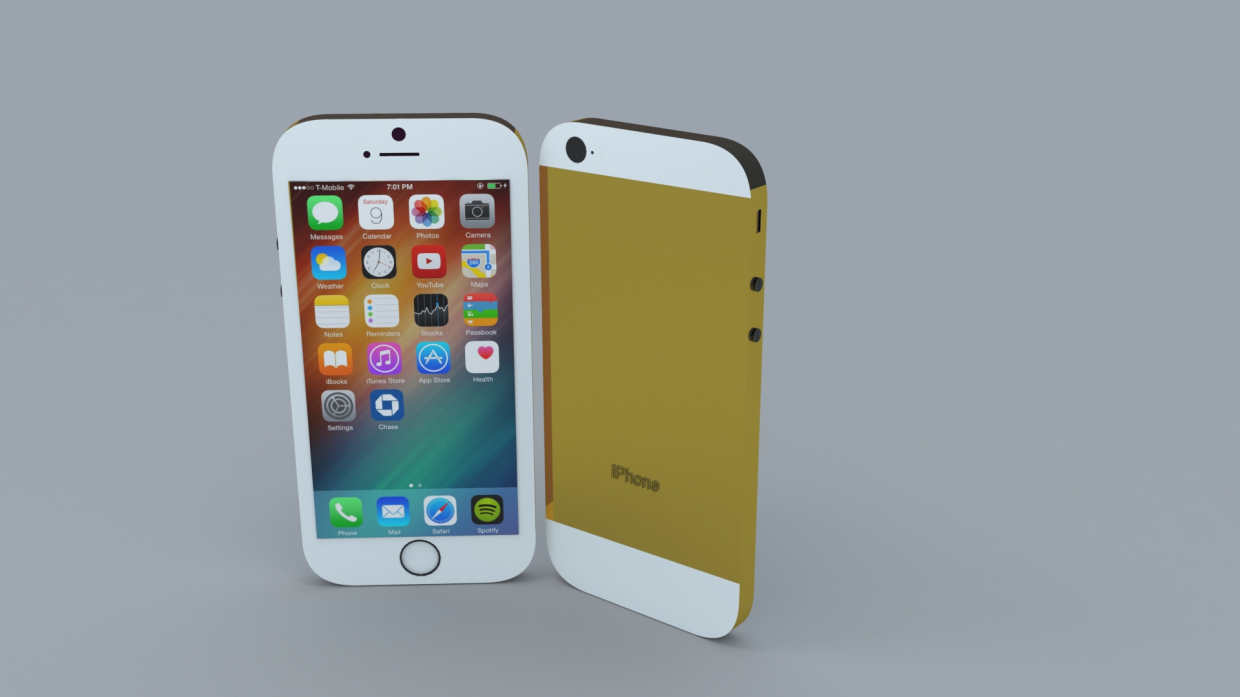 Versione Gold per iPhone in 3d max vray 3.0 immagine