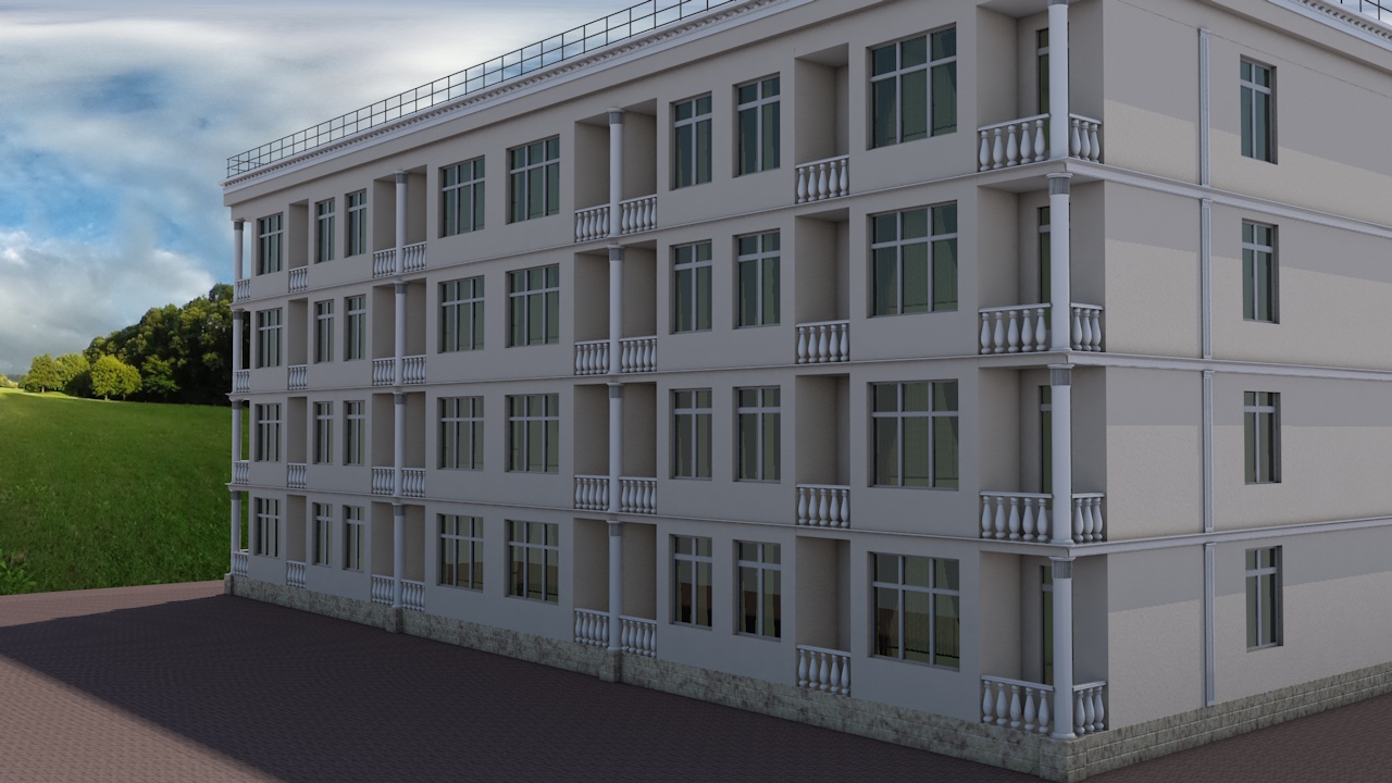 Design exterior do hotel em Cinema 4d Other imagem