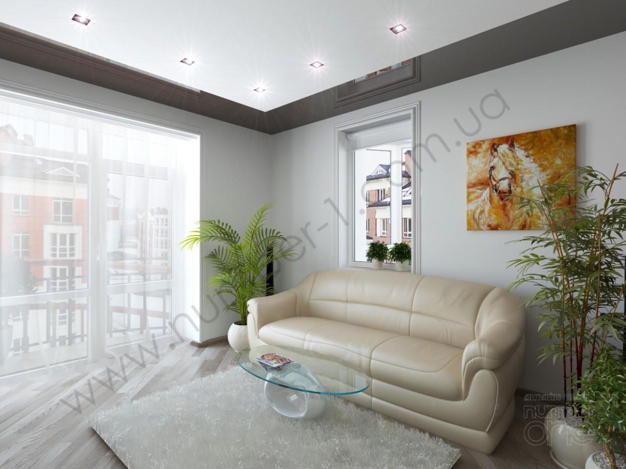 Das "Patio" in der Wohnung in 3d max vray Bild