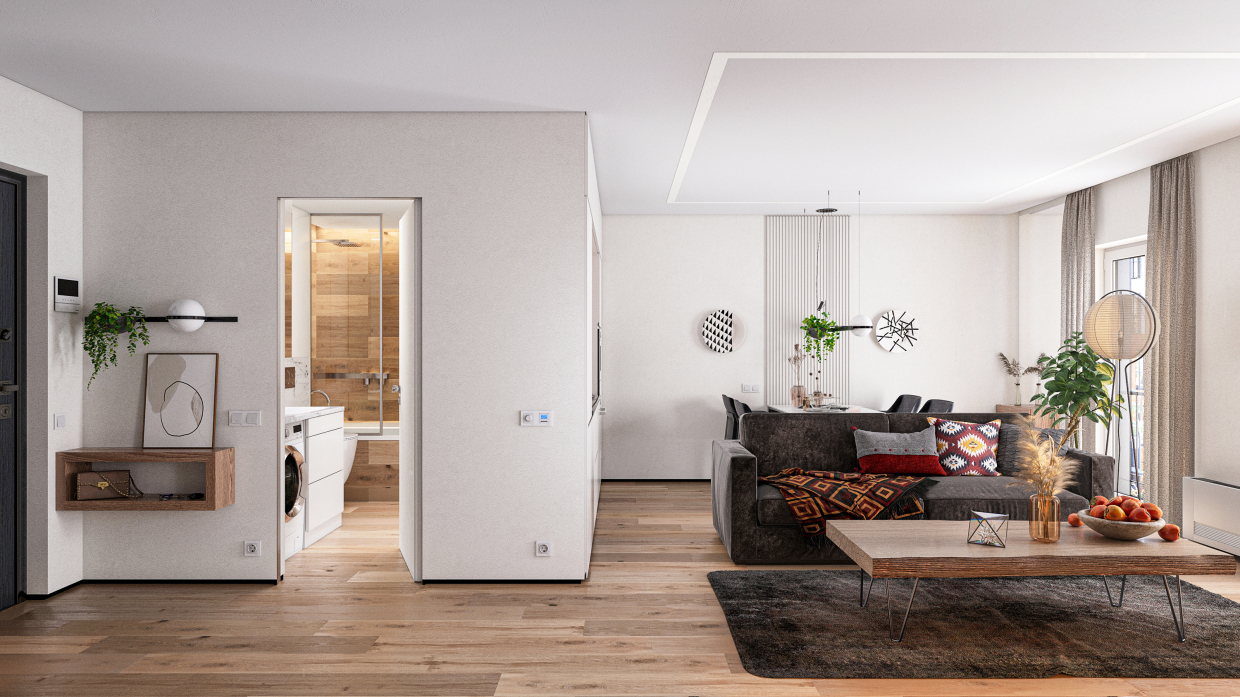 Residential complex "Skandi". INTERIORS. in 3d max Corona render 8 image