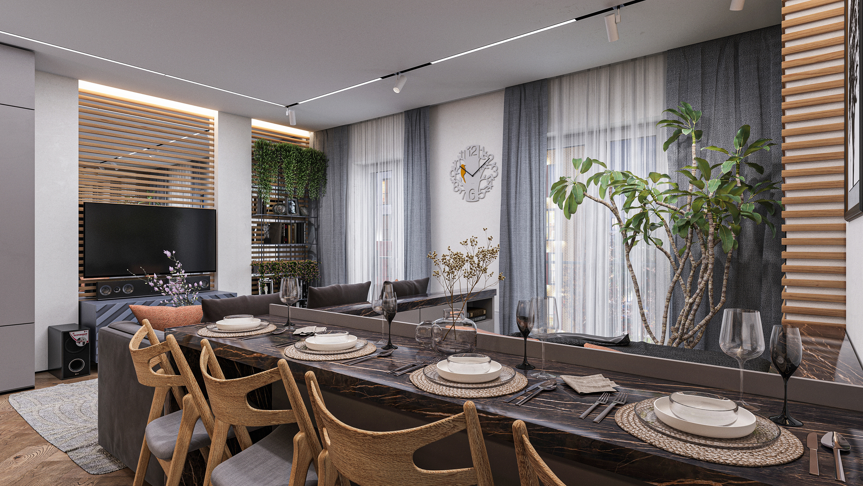 imagen de Complejo residencial "Skandi". INTERIORES. en 3d max Corona render 8