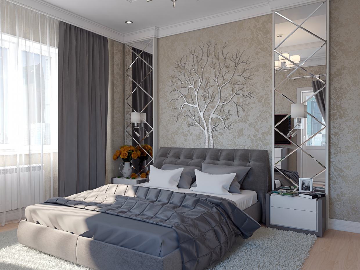 Chambre à coucher dans 3d max vray 3.0 image