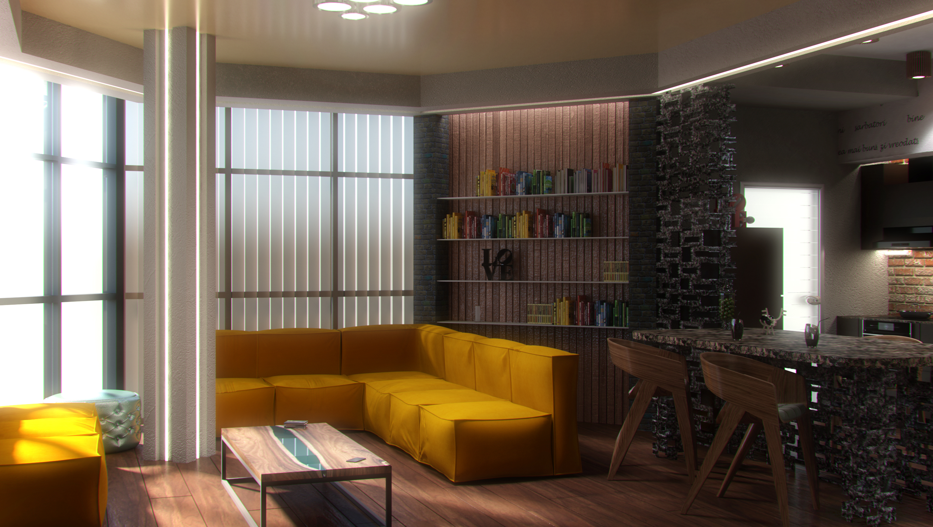 imagen de Interior en 3d max vray 3.0