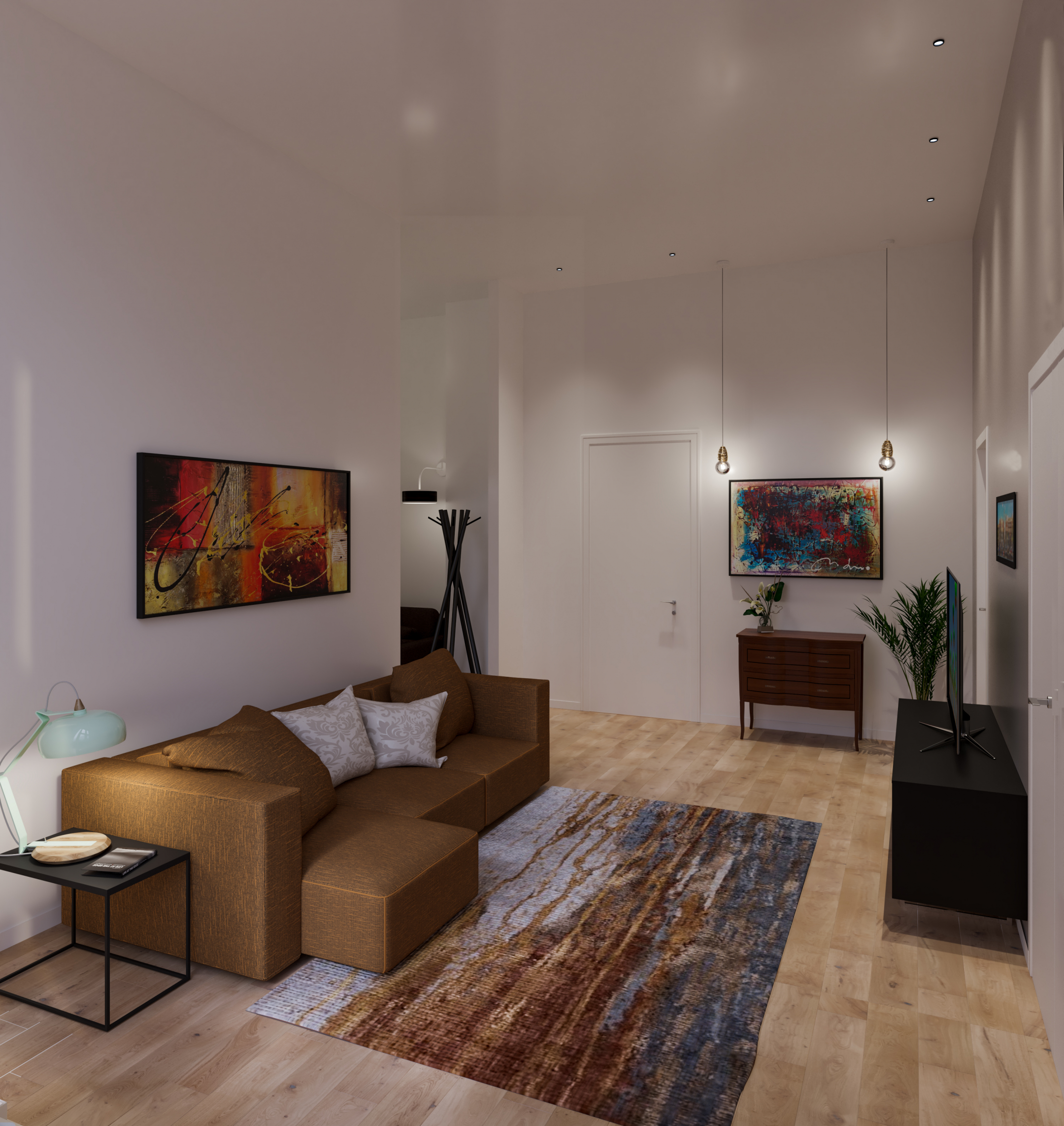 Roma'da yaşamak in 3d max vray 3.0 resim