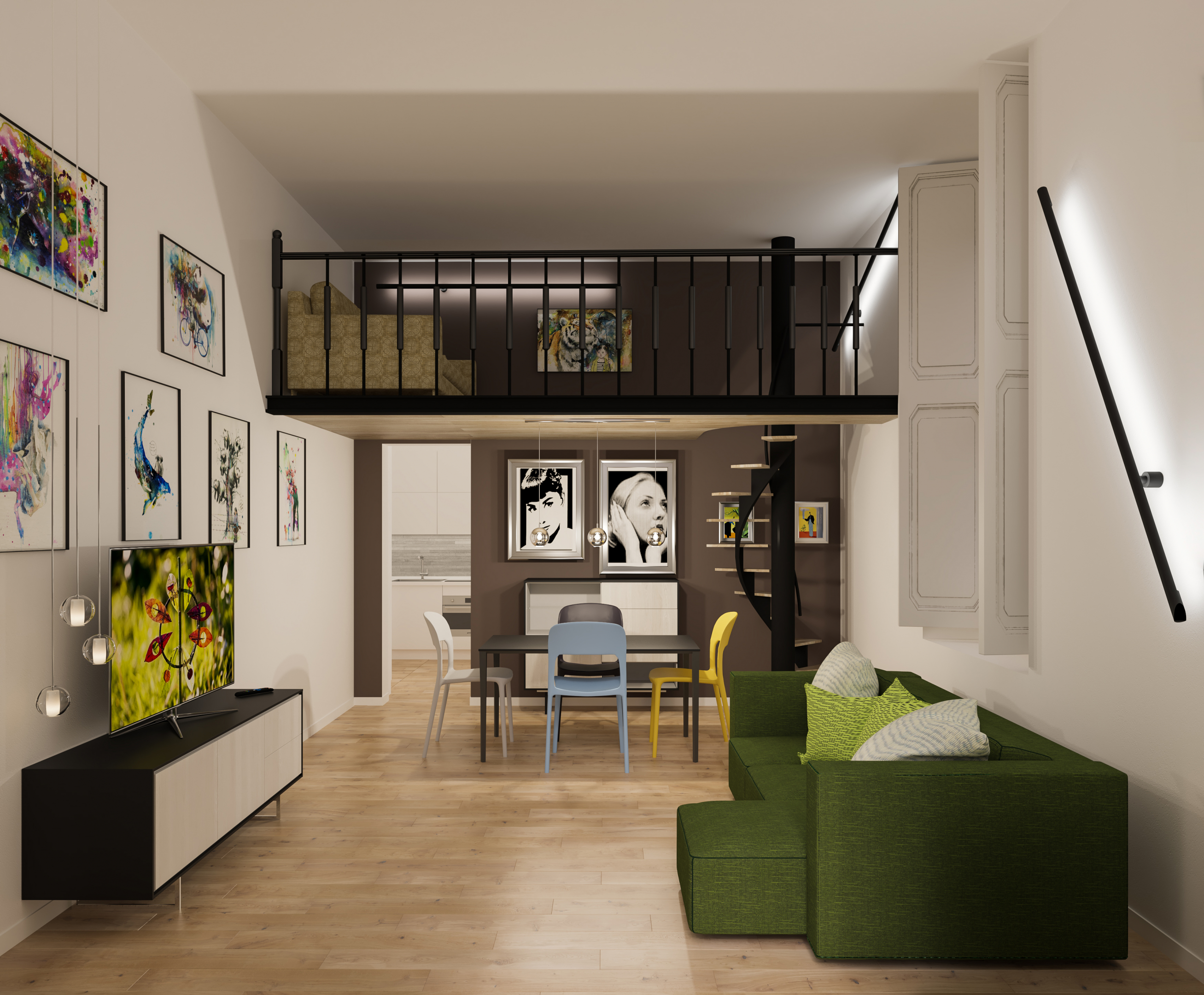 Roma'da yaşamak in 3d max vray 3.0 resim