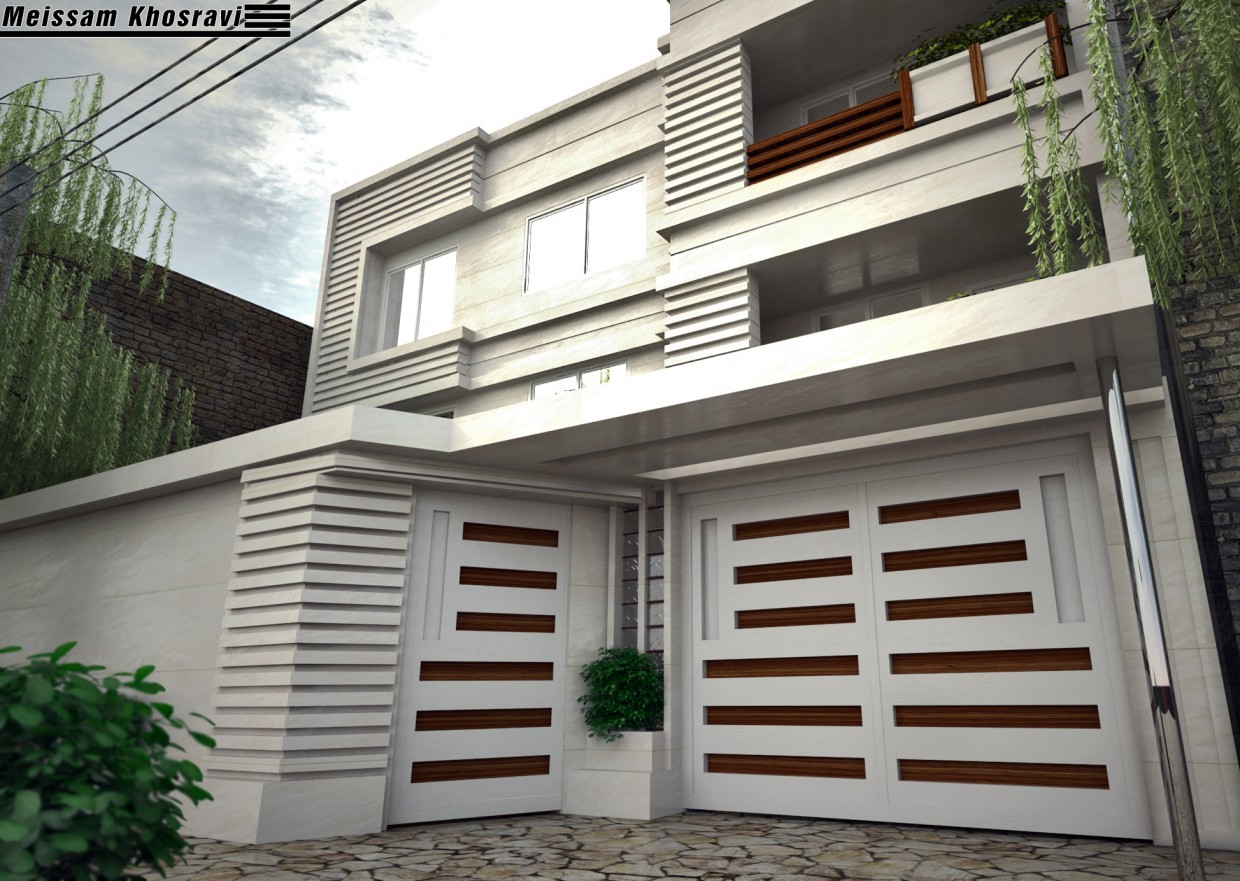 imagen de Casa blanca en 3d max vray