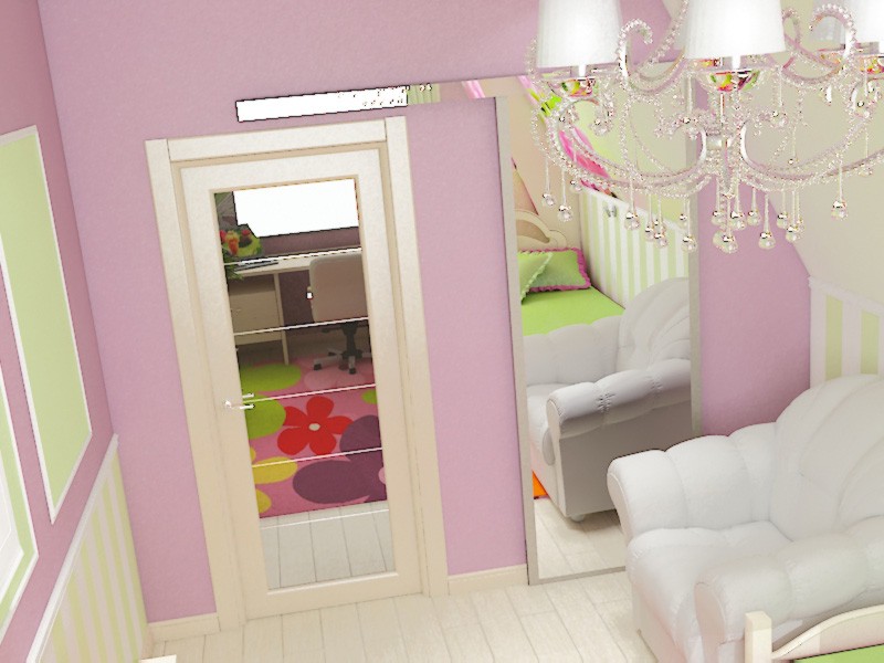 nursery in 3d max vray image