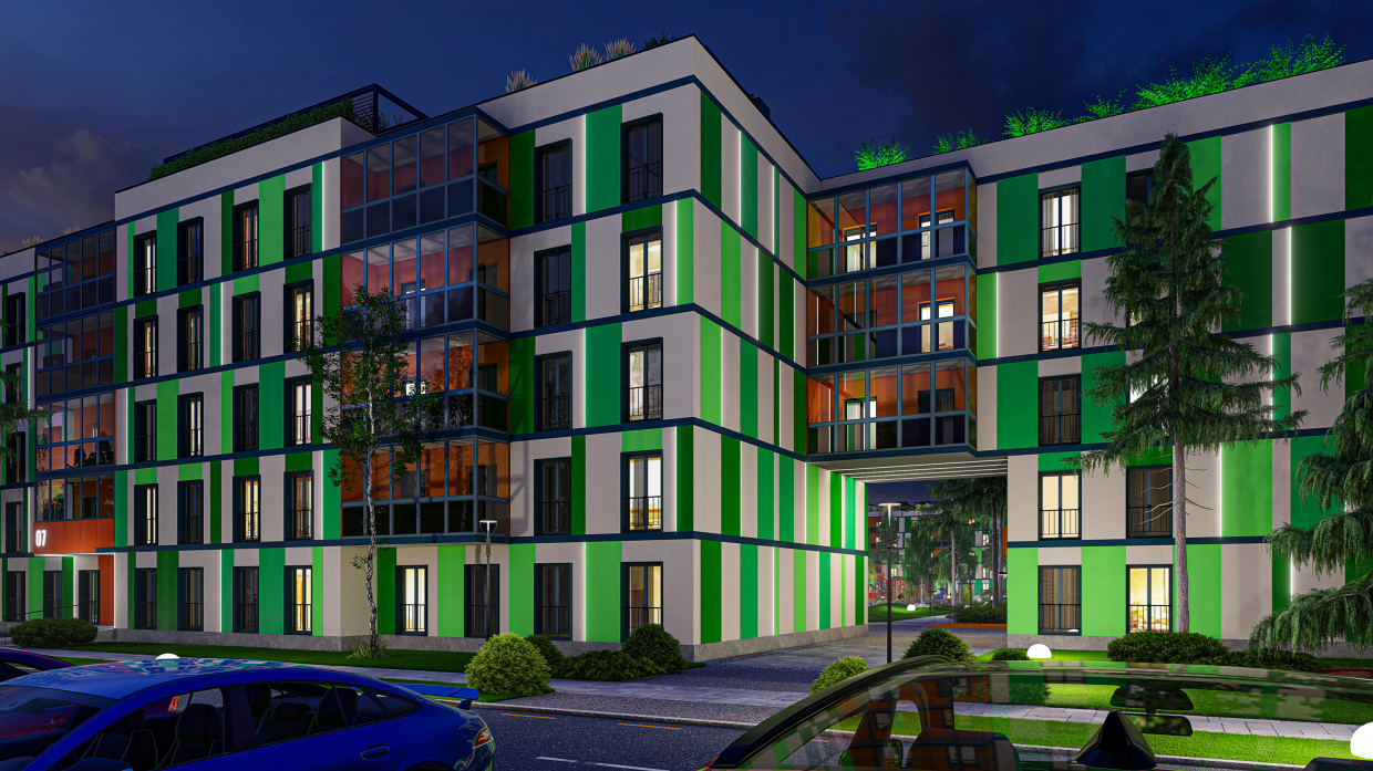 Residential complex "Skandi-2" in 3d max Other image