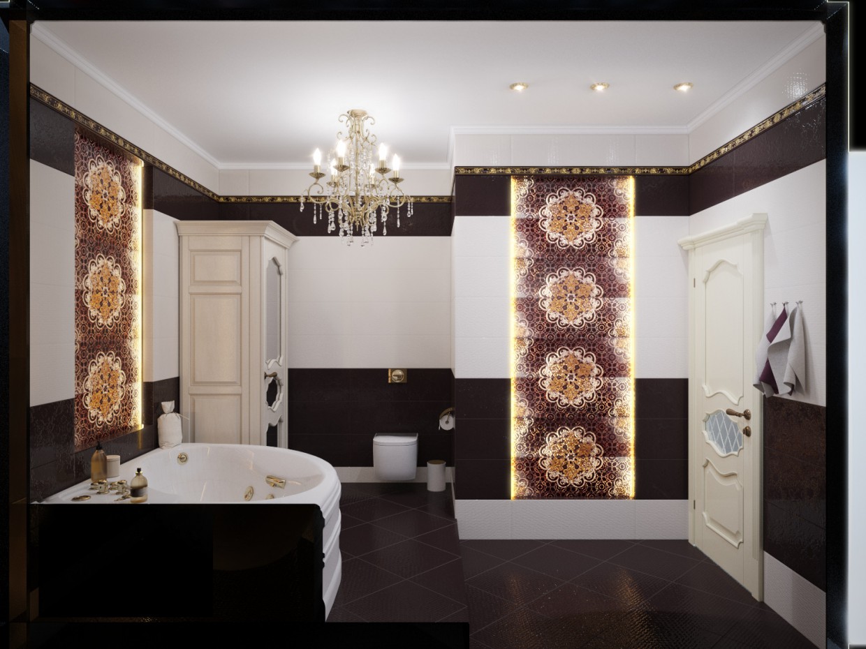 WC in 3d max corona render image