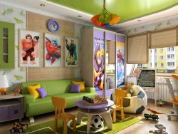 Design de interiores infantil para menino em Chernihiv