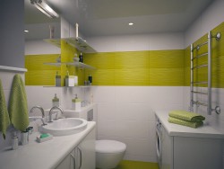 unité de salle de bains comprenant des toilettes