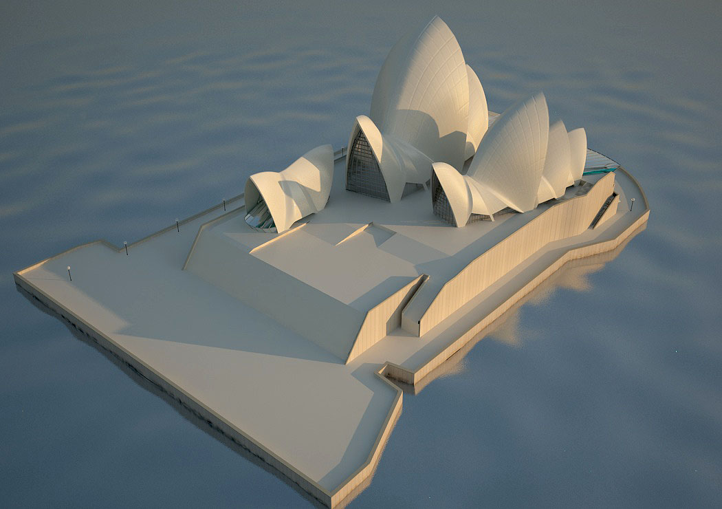 3d modelleme Sydney opera binası in 3d max vray 2.0 resim