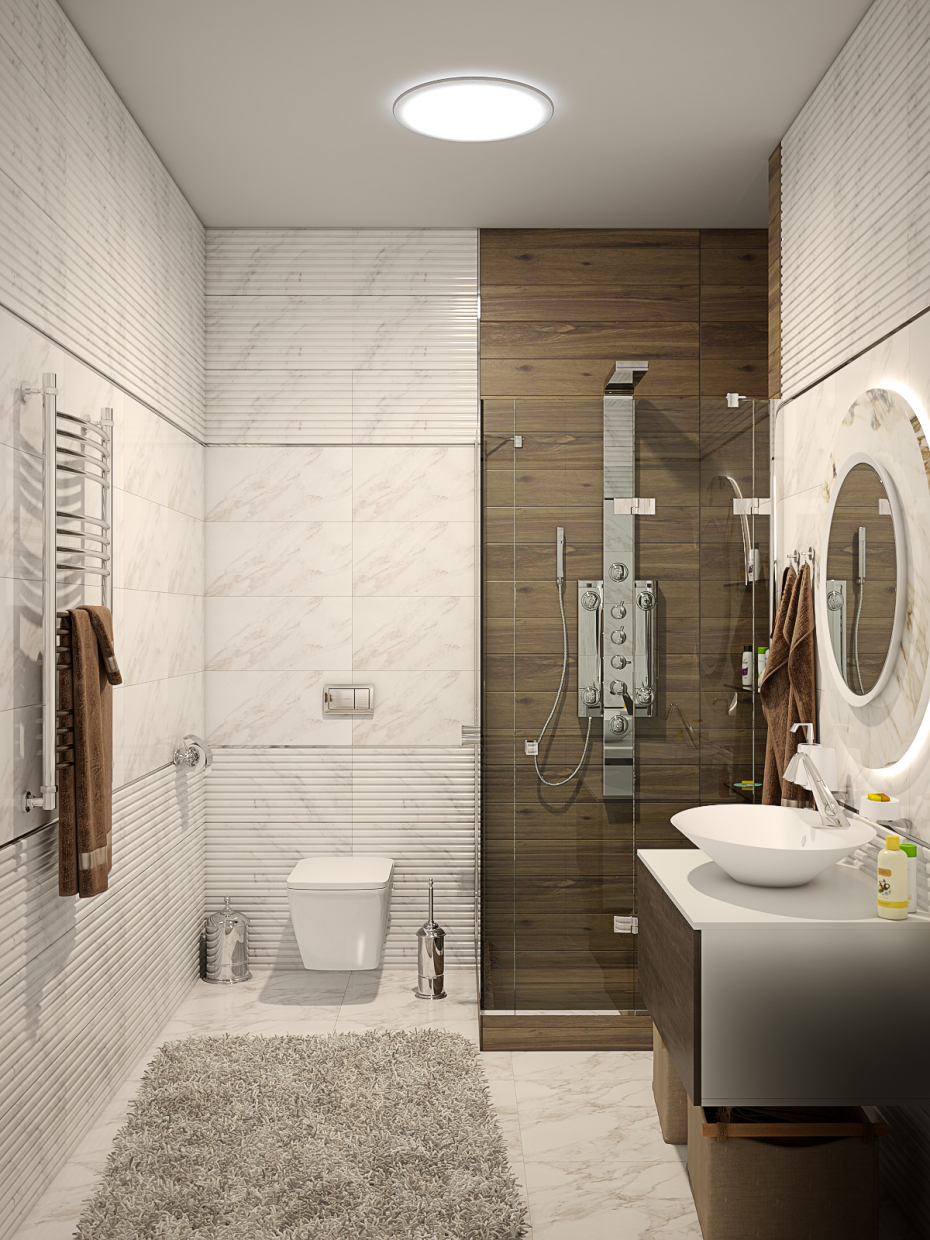 Design Badezimmer in 3d max vray 3.0 Bild