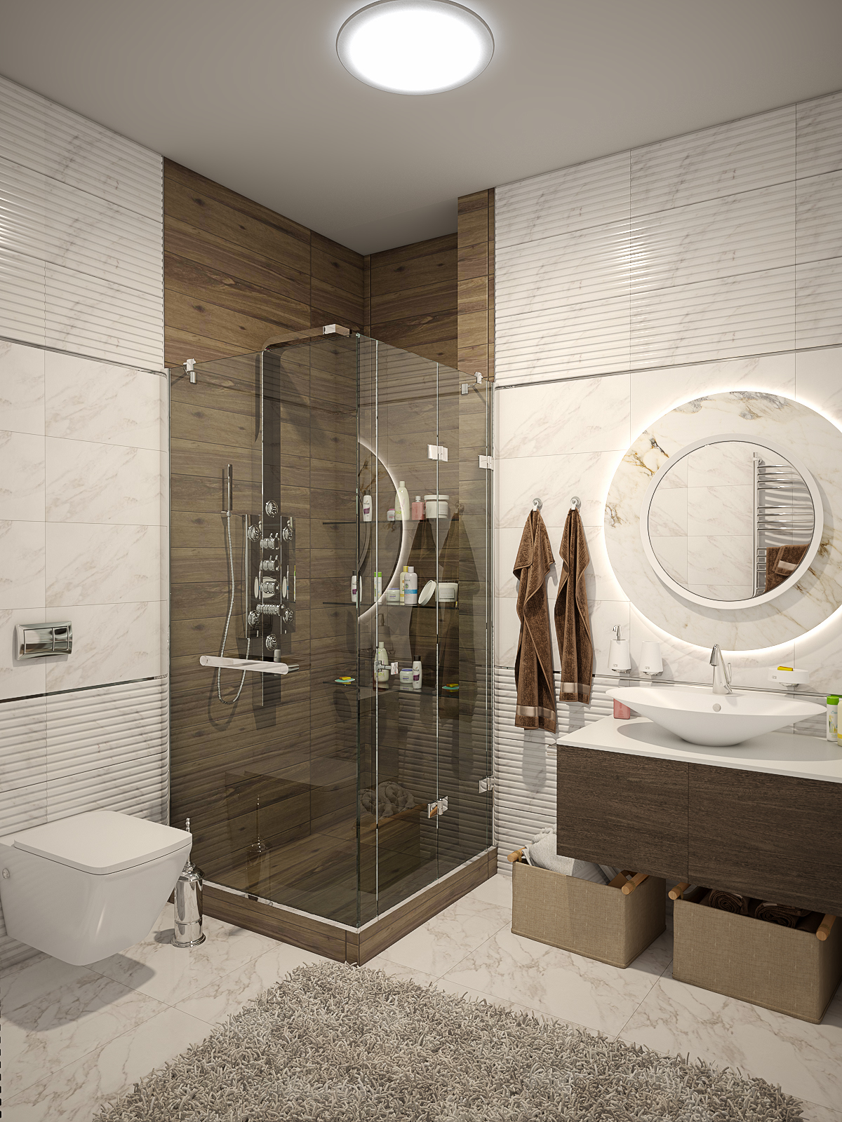 bagni di design in 3d max vray 3.0 immagine