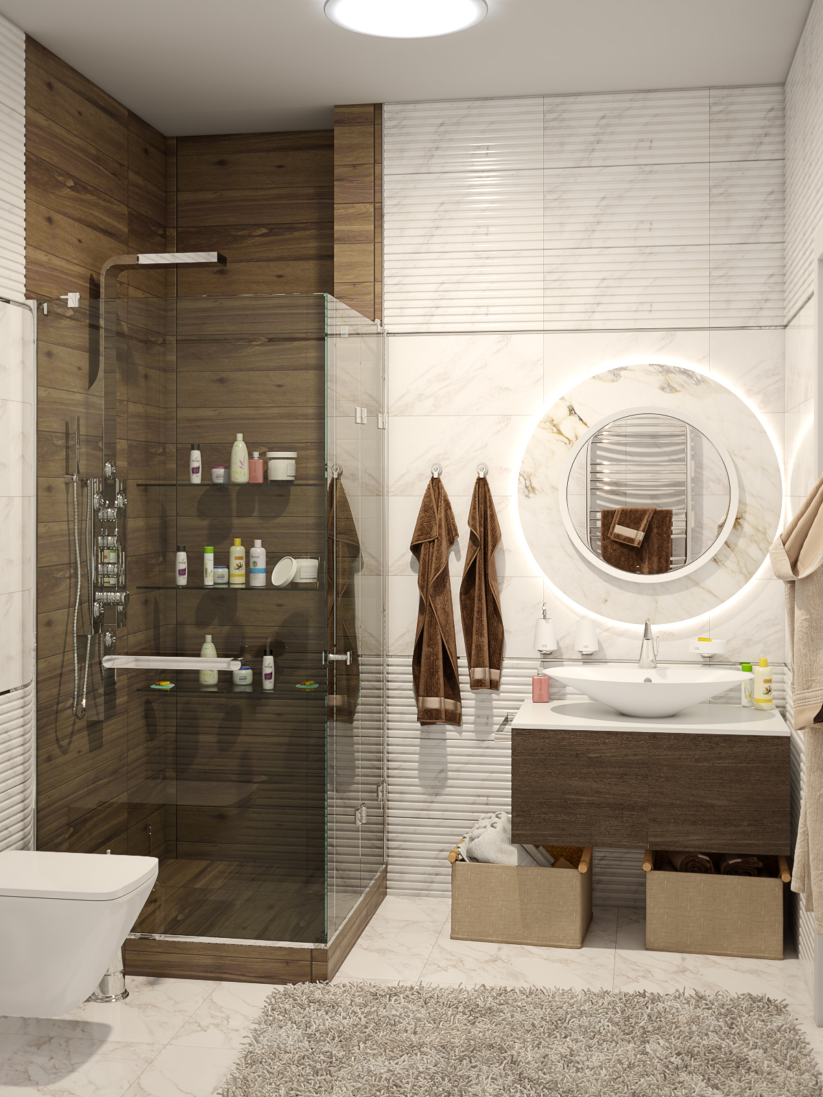 bagni di design in 3d max vray 3.0 immagine