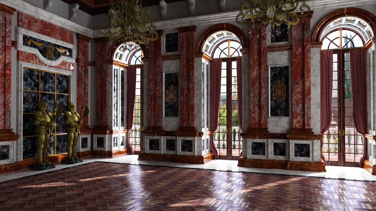 Salle d’événement. dans 3d max vray 2.5 image