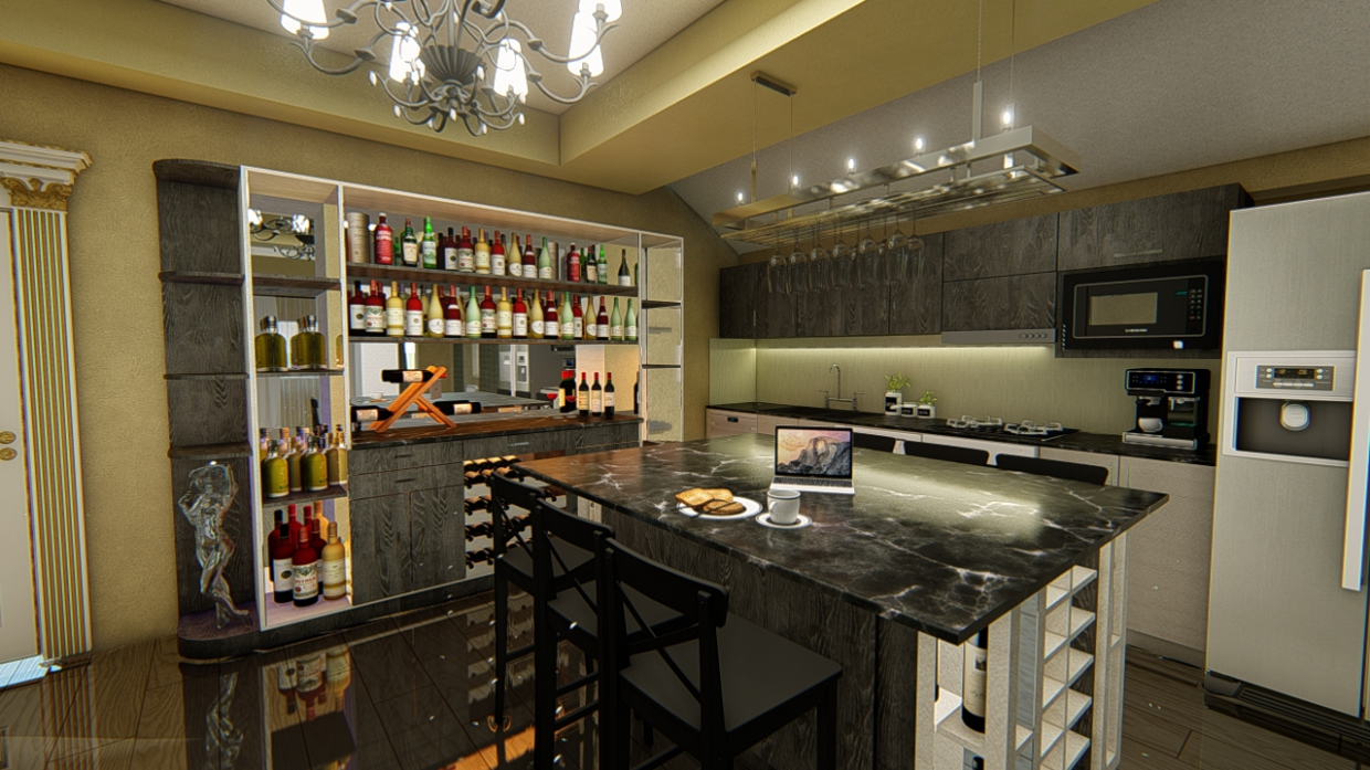 BAR CUCINA DUE in AutoCAD Other immagine