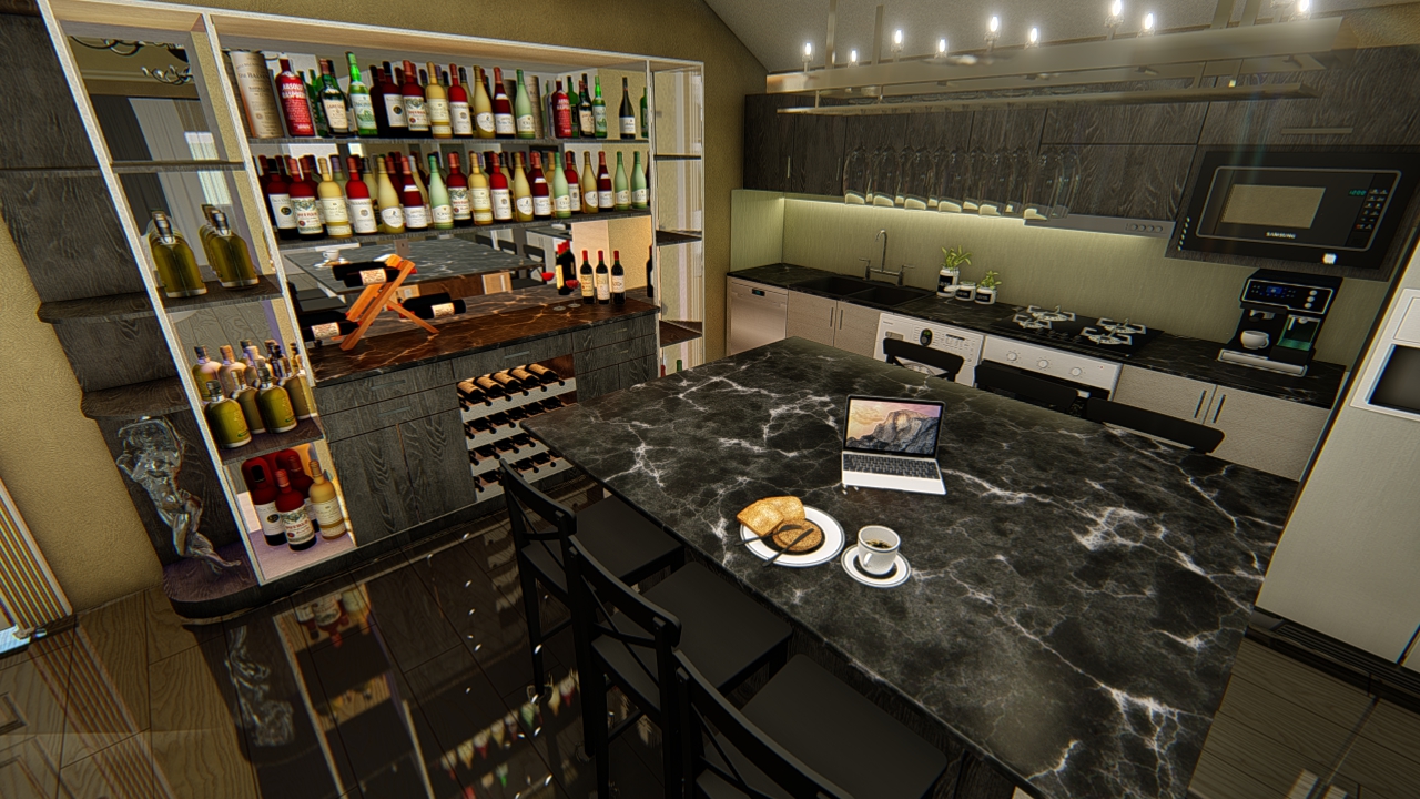 BAR KITCHEN TWO in AutoCAD Other image