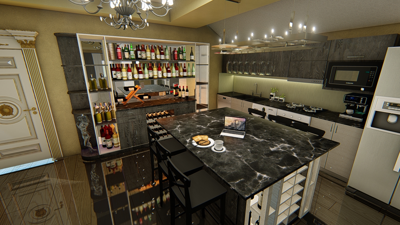 BAR KITCHEN TWO в AutoCAD Other изображение