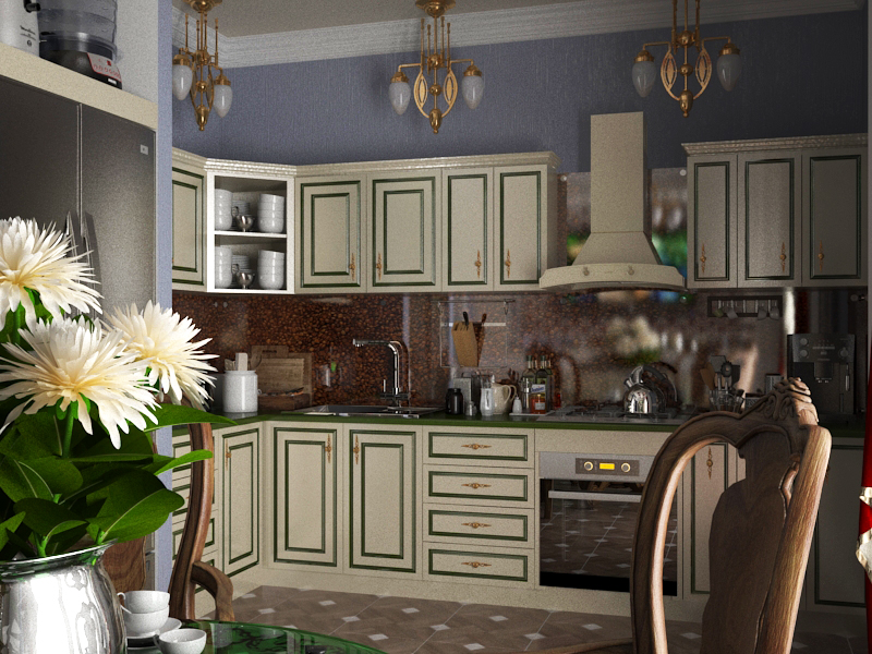 Croquis de cuisine dans 3d max vray 3.0 image