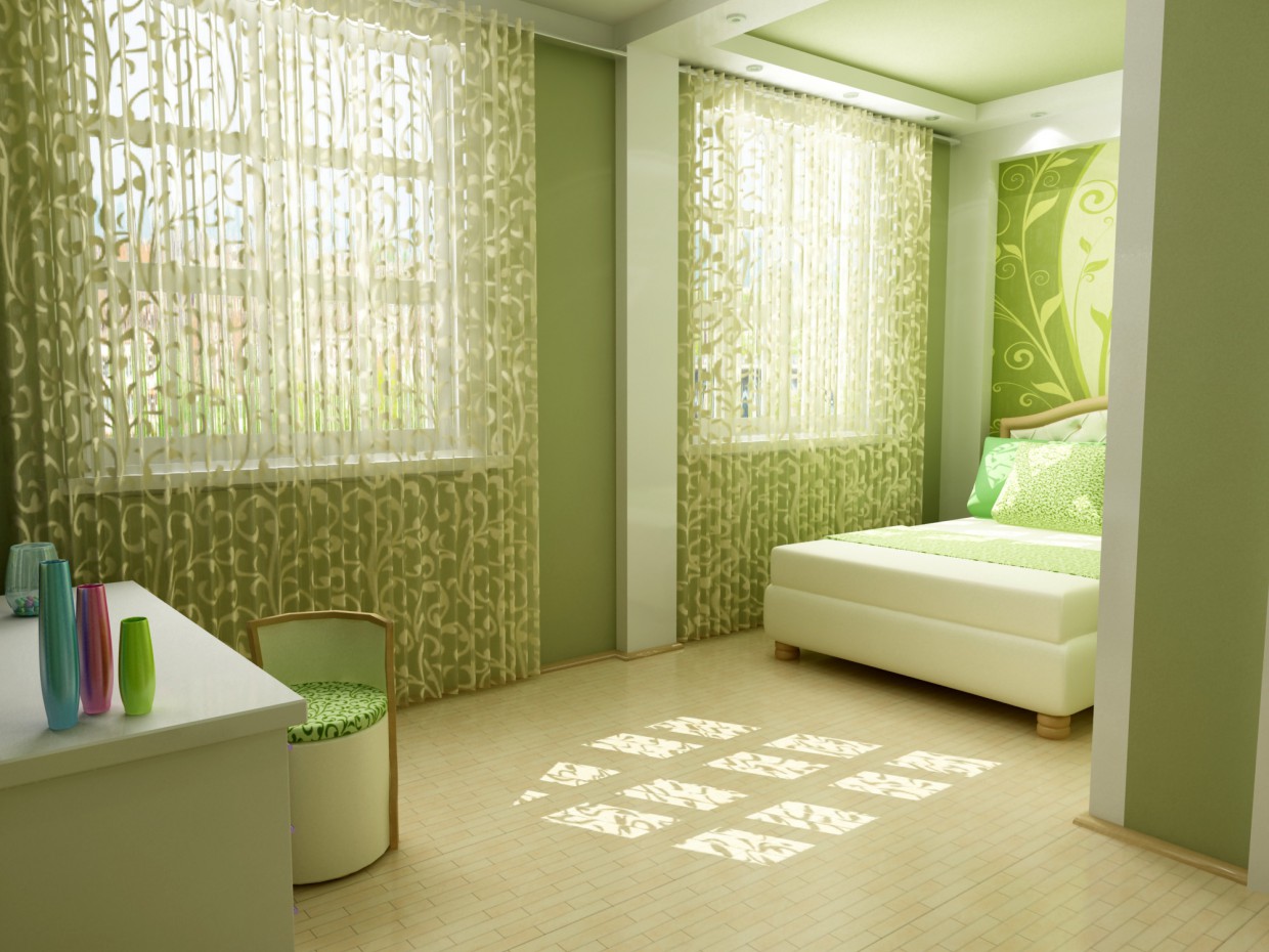 Bedroom in 3d max vray image