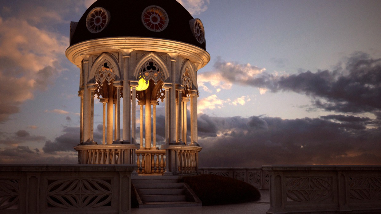 imagen de La rotonda en 3d max vray 3.0