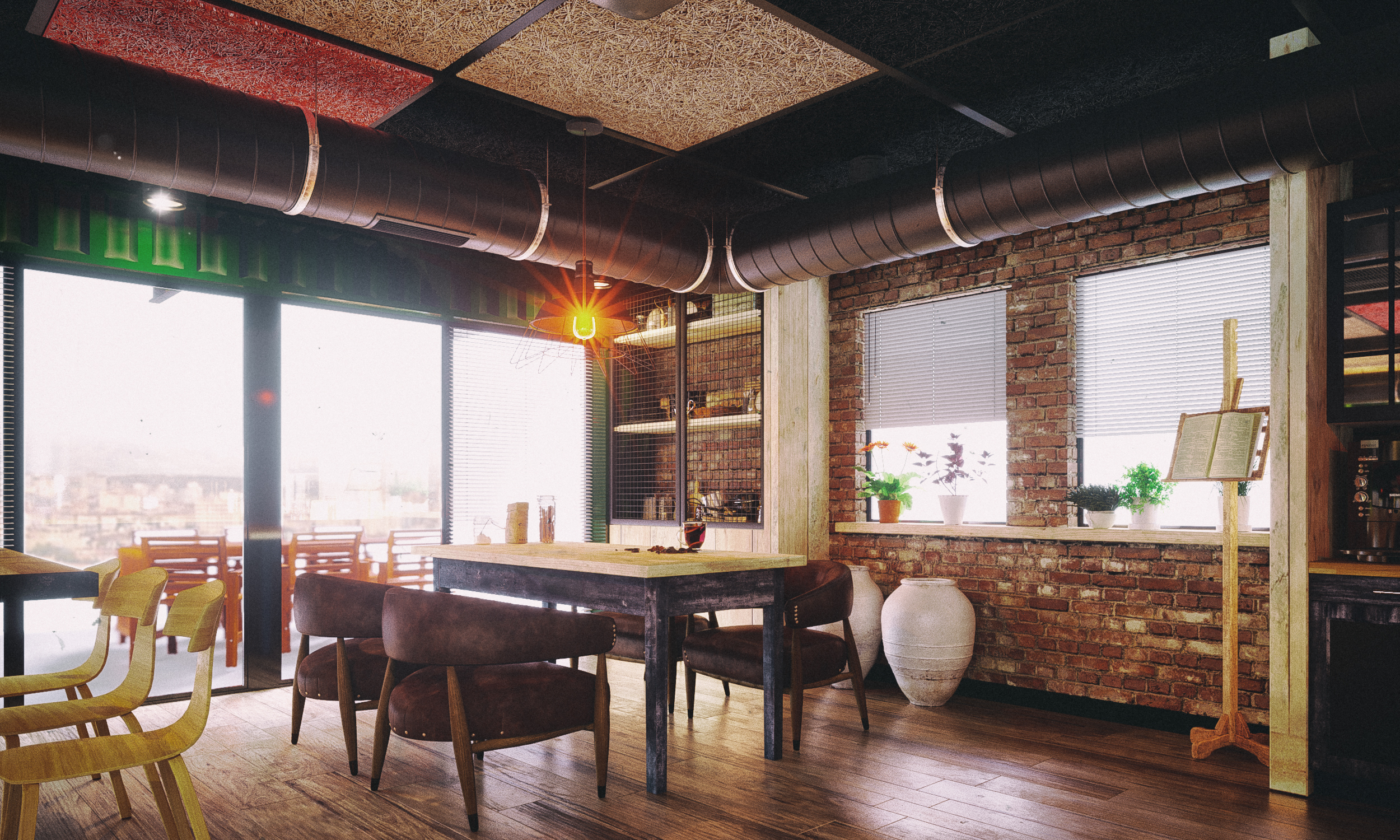 cuisine bureau dans 3d max corona render image