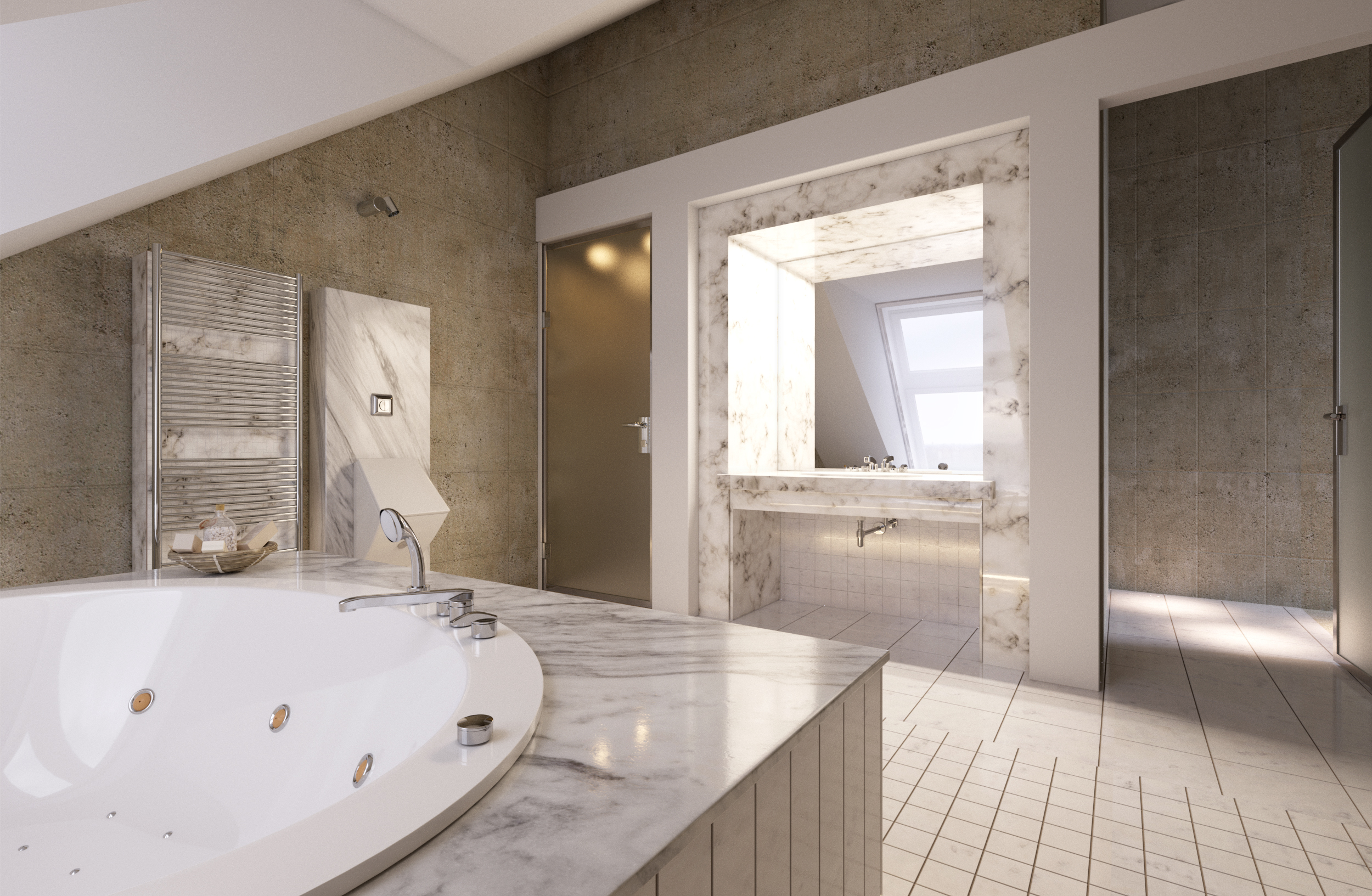 Appartamento a St. Petersburg in 3d max corona render immagine