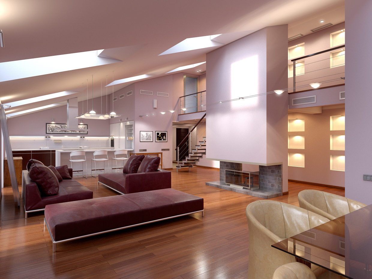 Appartamento a San Pietroburgo in 3d max corona render immagine