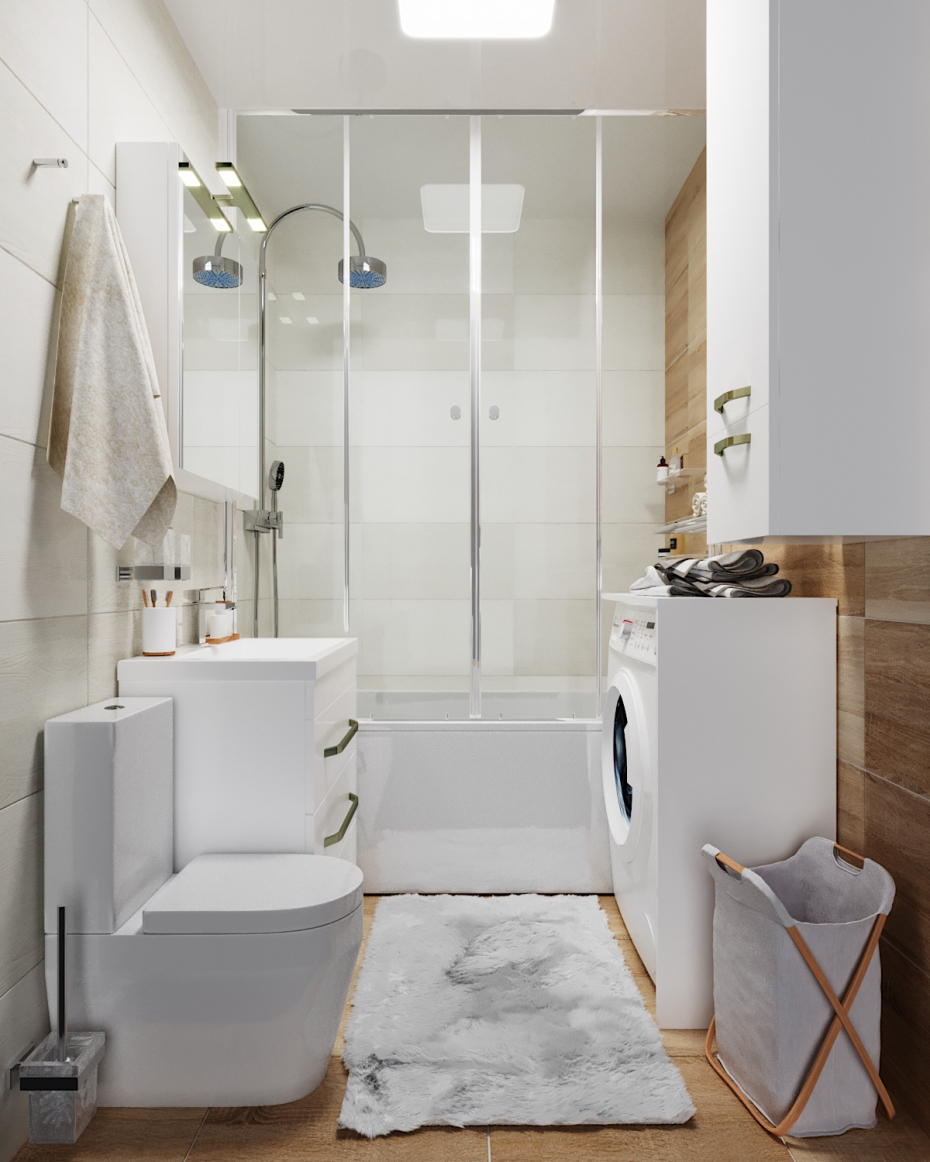 Piccolo bagno in 3d max corona render immagine