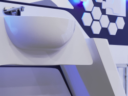 Futuristic style bathtub