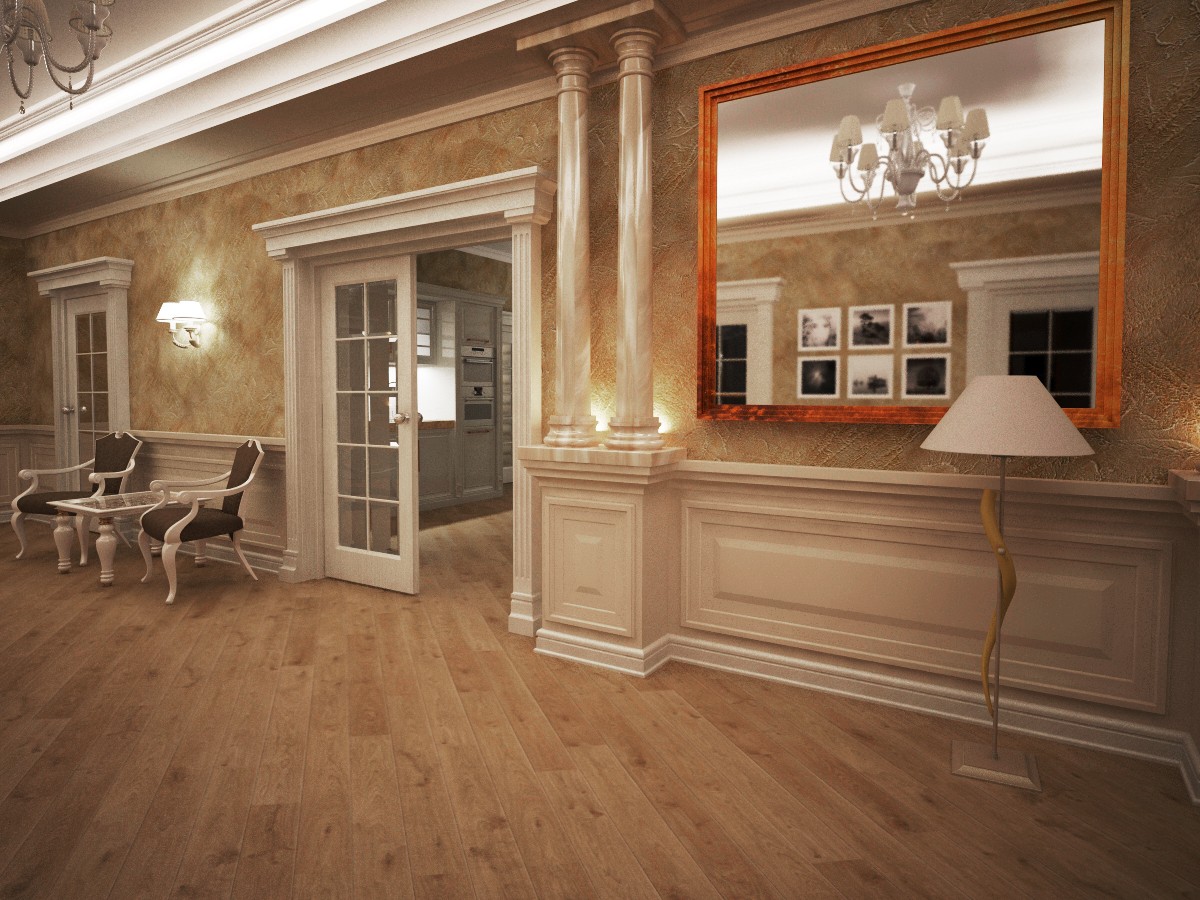 imagen de casa de diseño en 3d max vray