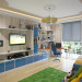 Nursery (football theme) in 3d max corona render image