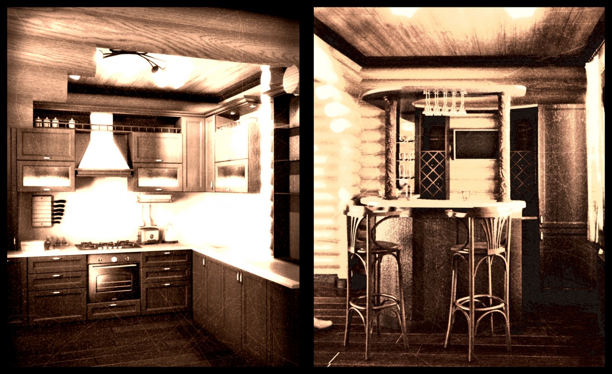 Cuisine dans 3d max vray image